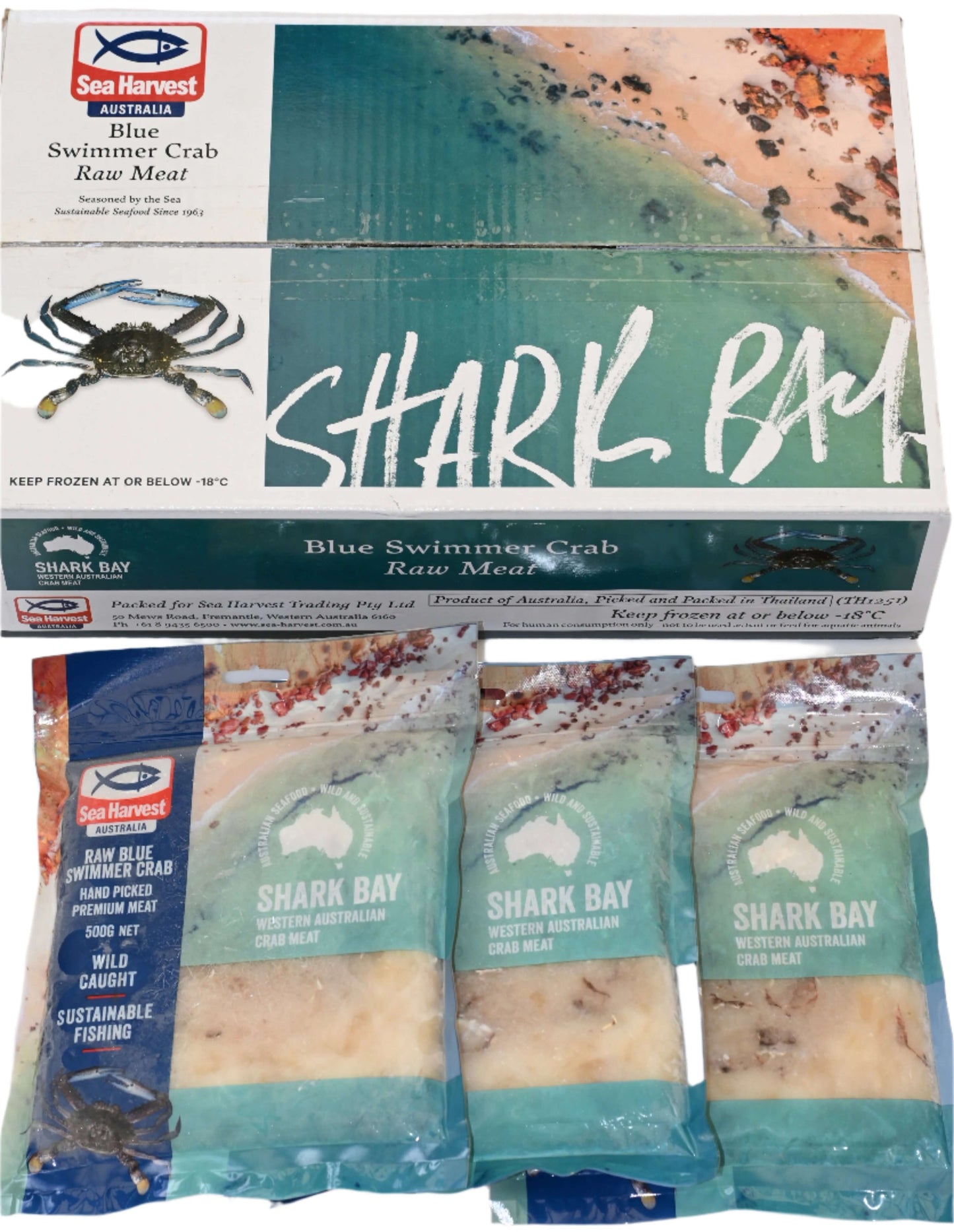 Blue Swimmer Crab, Raw Meat, (Approx. 500 gr)