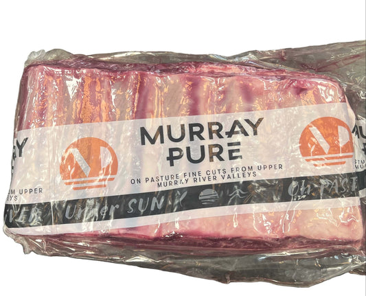 Murray Pure Beef Ribs packaging showcasing premium pasture-raised beef cuts from Murray River Valleys.